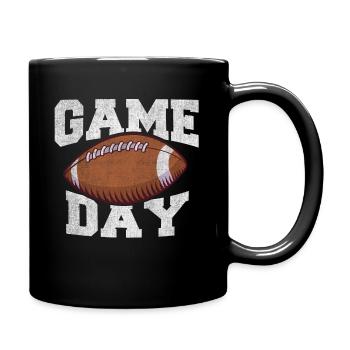 Game Day Football Ball Vintage Football Américain - Mug uni - noir - Droite