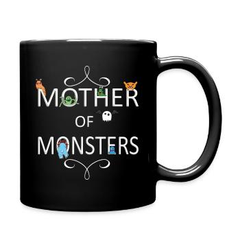 Mère des monstres - Mug uni - noir - Droite
