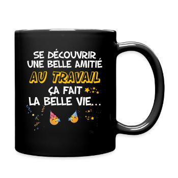 Collègue Amitié Au Travail Homme Ou Femme - Mug uni - noir - Droite