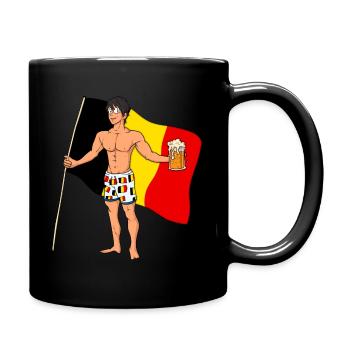 Belgian Hot Boy - Full Colour Mug - black - Right