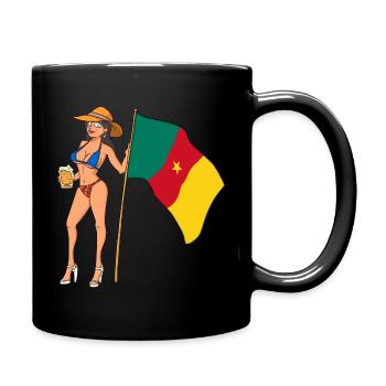 Hot Fan Girl Cameroon - Full Colour Mug - black - Right