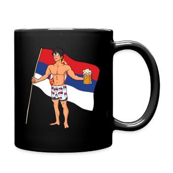 Serbia Hot Boy - Full Colour Mug - black - Right