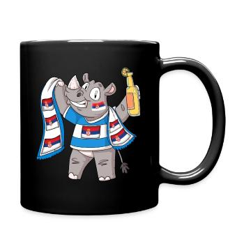 Nashorn Fan Serbien - Tasse einfarbig - Schwarz - Rechts