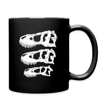 Daspletosaurus Tarbosaurus Tyrannosaurus Rex - Full Colour Mug - black - Right