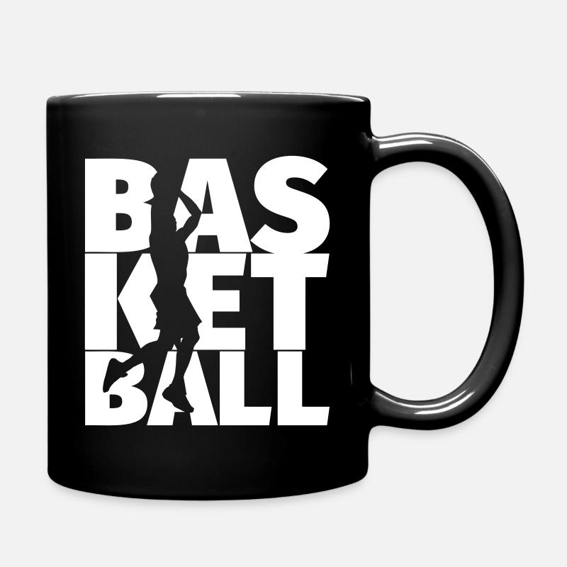 Conception de silhouette de basket-ball - Mug uni - noir