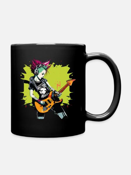 pUNKgIRL - Tasse einfarbig - Schwarz