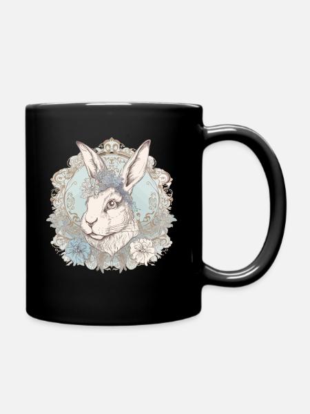Lapin lapin Art historique - Mug uni - noir