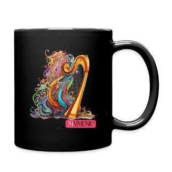Cute Monster Music - Full Colour Mug - black - Right