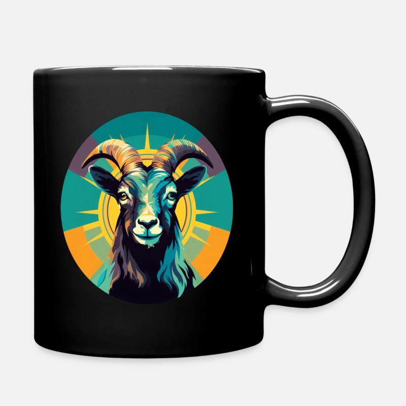 Pop Art de chèvre - Mug uni - noir