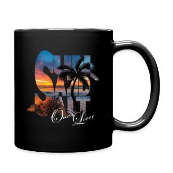 Sun Sand Salt - Tasse einfarbig - Schwarz - Rechts