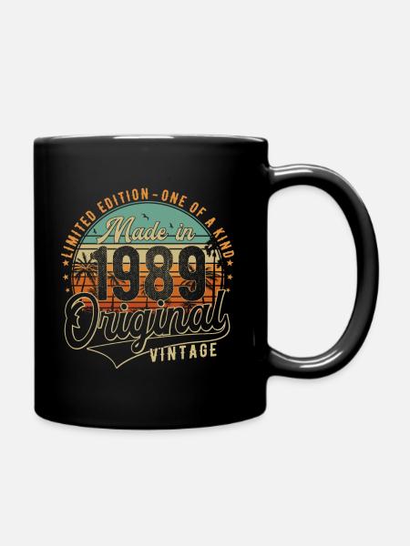 Original 1989 Vintage Vintage cadeau d’anniversaire - Mug uni - noir