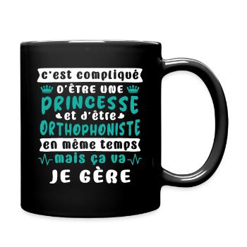 orthophonistes - Mug uni - noir - Droite
