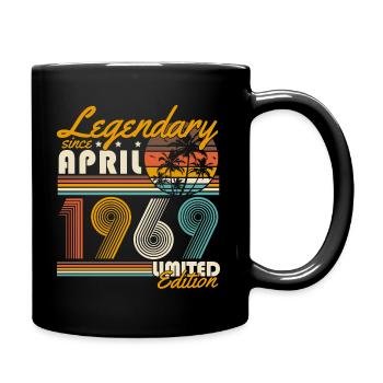 Légendaire depuis avril 1969 Vintage Anniversaire - Mug uni - noir - Droite