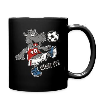 Kick it! - Full Colour Mug - black - Right