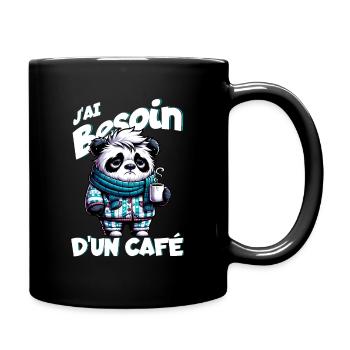J'ai besoin d'un café - Mug uni - noir - Droite