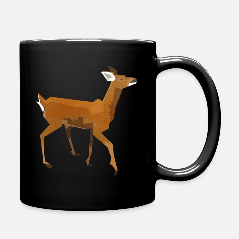 Roe deer - Full Colour Mug - black