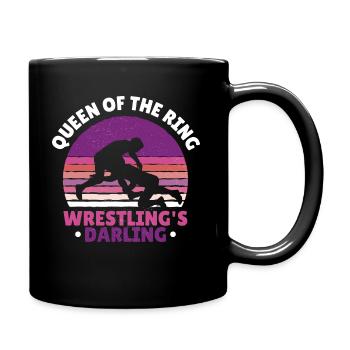 Wrestling trainer Wrestler Grappling Martial Arts - Full Colour Mug - black - Right