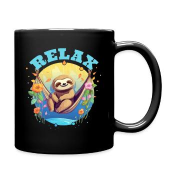 Relax - Conception de paresseux détendu - Drôle - Mug uni - noir - Droite