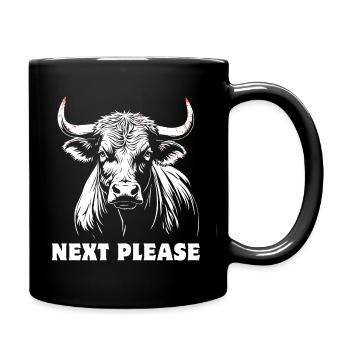 Taureau - Suivant s’il vous plaît - fier, sûr de lui - Mug uni - noir - Droite