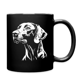 Deutsch Kurzhaar - Hunde Fan - Tasse einfarbig - Schwarz - Rechts