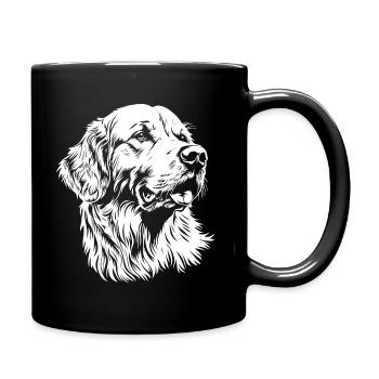 Golden Retreiver - Dog Fan - Full Colour Mug - black - Right
