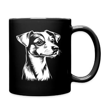 Jack Russel Terrier - Hunde Fan - Tasse einfarbig - Schwarz - Rechts
