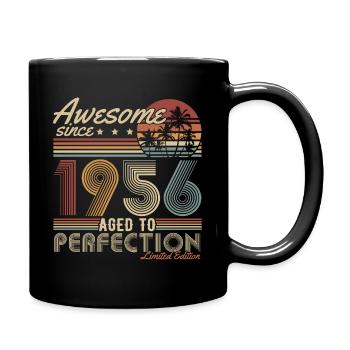 1956 Vintage Anniversaire Cadeau Rétro - Mug uni - noir - Droite
