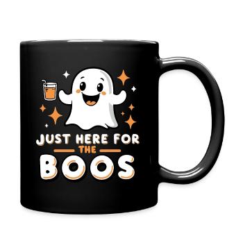 Cooles Horror-Halloween-Design mit einem Gespenst - Tasse einfarbig - Schwarz - Rechts