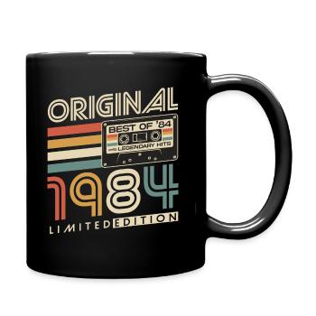 1984 Vintage Born Vintage Rétro Anniversaire - Mug uni - noir - Droite
