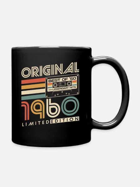 années 1960 Vintage Born Vintage Rétro Anniversaire - Mug uni - noir