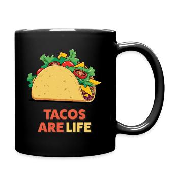 Les tacos sont la vie - Fresh Food Design - Mug uni - noir - Droite
