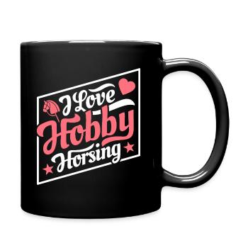 J’aime Hobby Horsing - Coeur - Hobby - Mug uni - noir - Droite