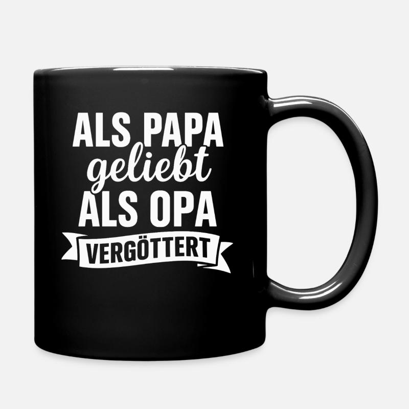 Fête des pères Papy Papa - Mug uni - noir