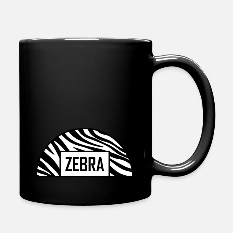 Zebra Bogen - Tasse einfarbig - Schwarz