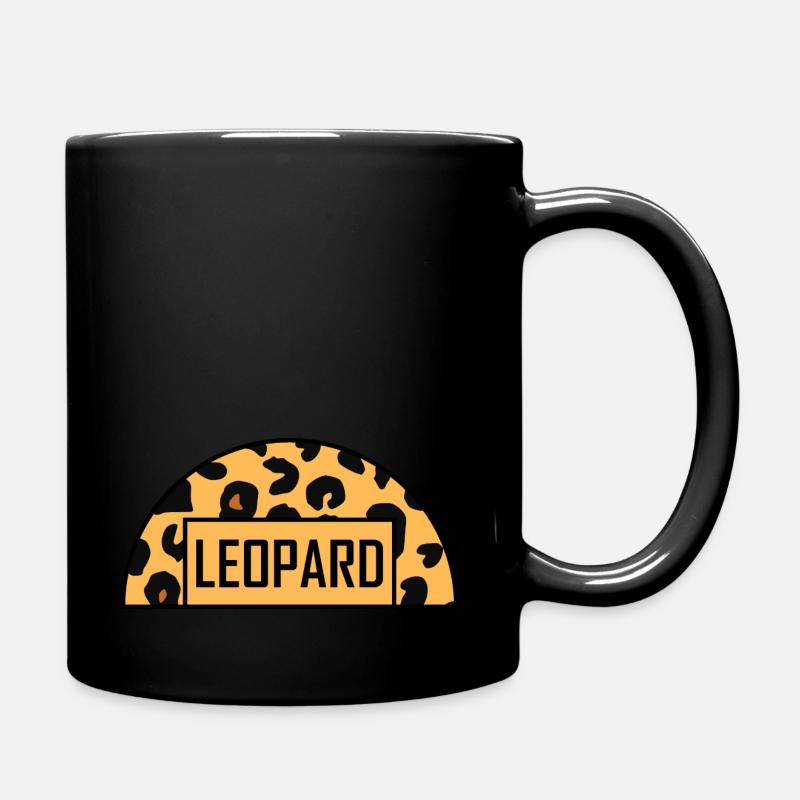 Leopard Bogen - Tasse einfarbig - Schwarz