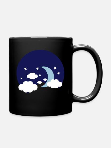 Mond - Tasse einfarbig - Schwarz