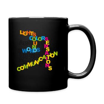 communication - Mug uni - noir - Droite