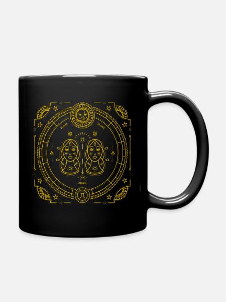 astrologie zodiacale gemini cadeau gemini - Mug uni - noir