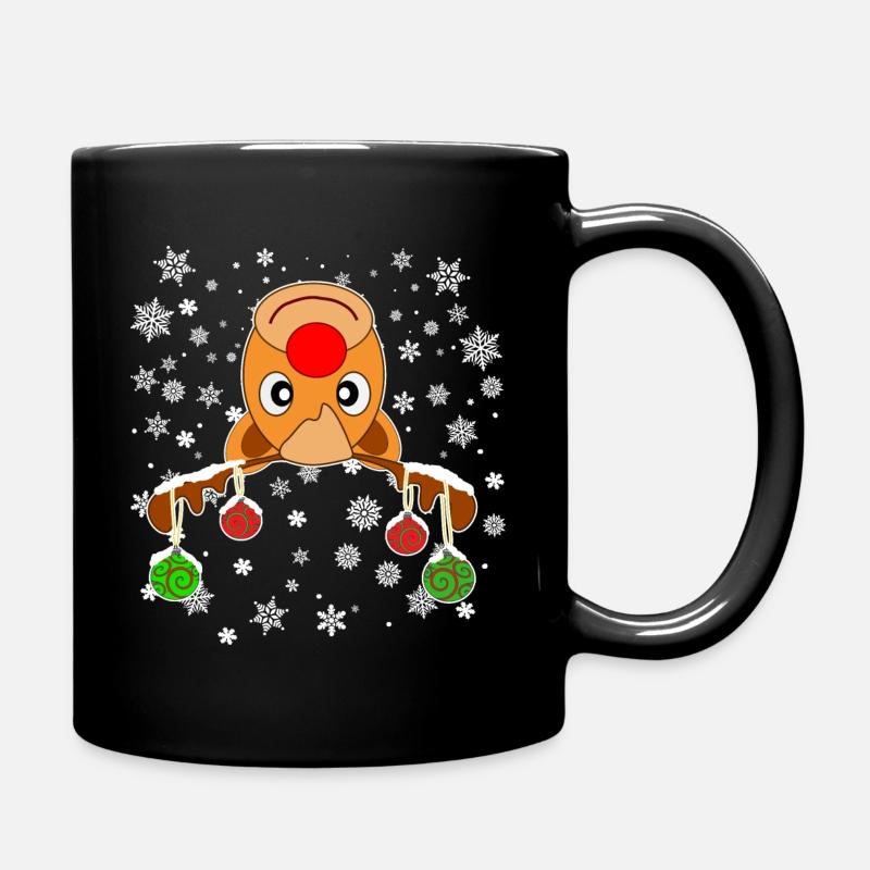Renne noël - Mug uni - noir
