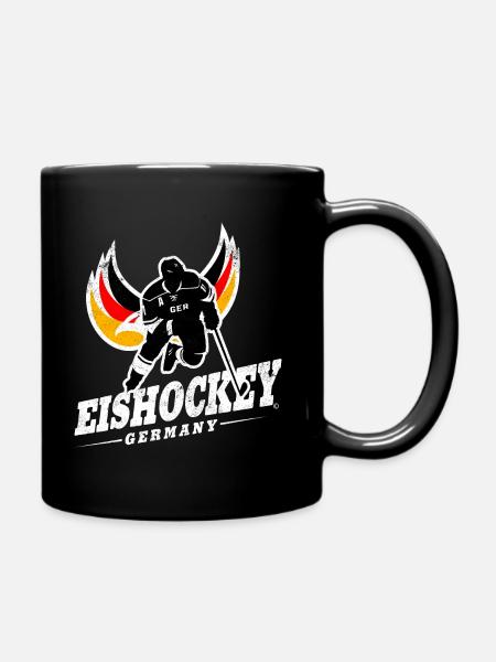 DEUTSCHLAND EISHOCKEY TEAM GERMANY ADLER - Tasse einfarbig - Schwarz