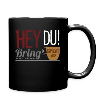 Café disant - apportez-moi un expresso - Mug uni - noir - Droite