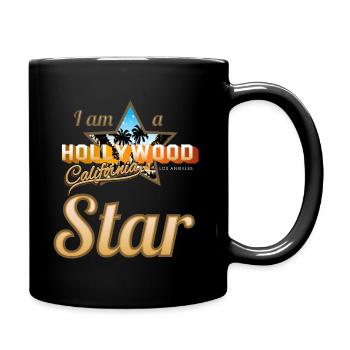 hollywood star - Mug uni - noir - Droite