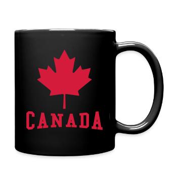 Canada - Tasse einfarbig - Schwarz - Rechts