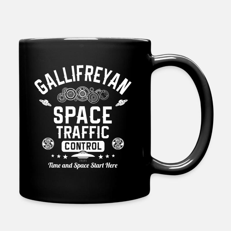 Gallifreyan Space Traffic Control - Full Colour Mug - black