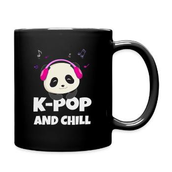 K-POP und chillen. Schwarz # 1 - Tasse einfarbig - Schwarz - Rechts