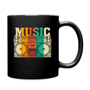 La musique - Mug uni - noir - Droite