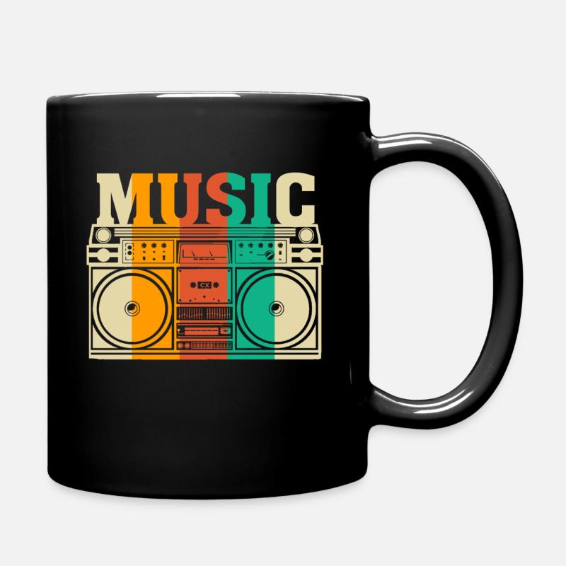 Music - Full Colour Mug - black