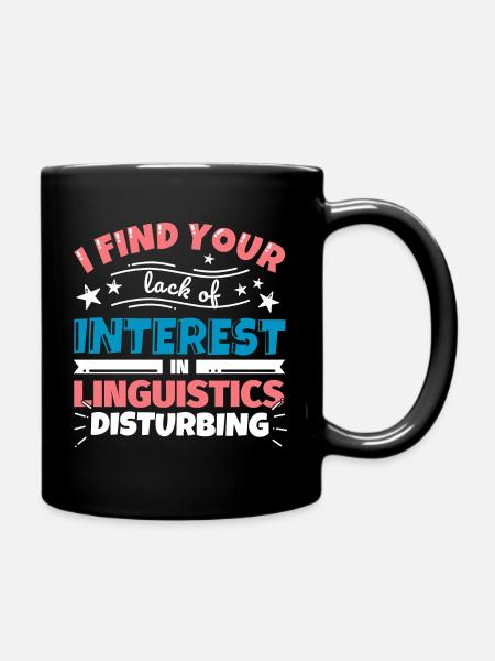 Linguistik Dozent Sprachwissenschaft - Tasse einfarbig - Schwarz