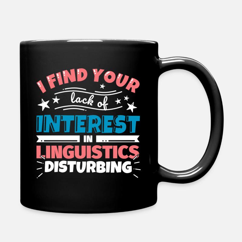 Linguistik Dozent Sprachwissenschaft - Tasse einfarbig - Schwarz