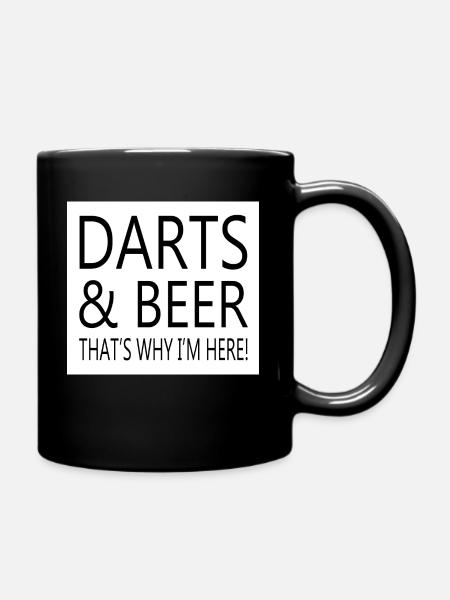 Darts Dart - Full Colour Mug - black
